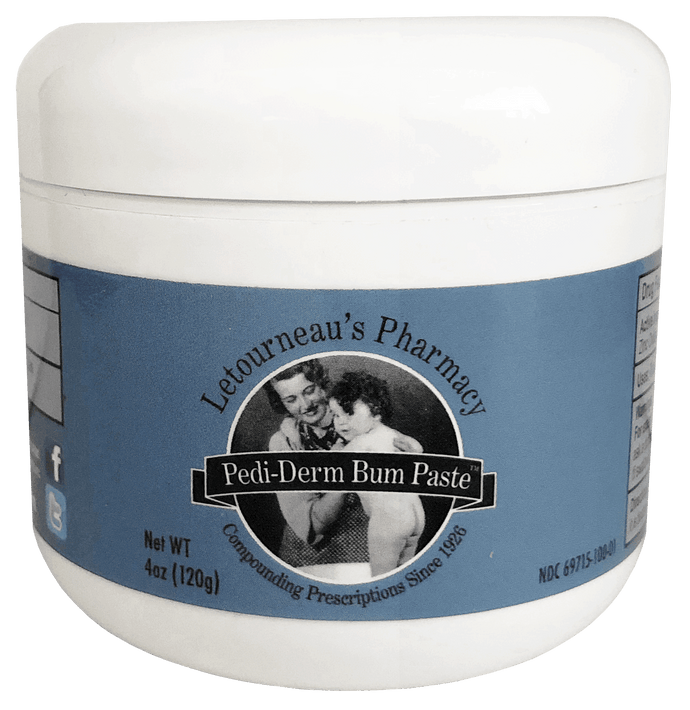 Diaper rash cream - Pedi-Derm Bum Paste | 4oz Jar